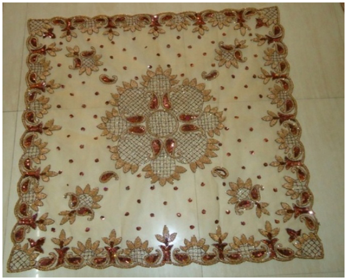 Beaded Table Cover